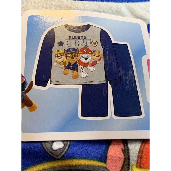 Paw Patrol Long Sleeve Flannel Toddler Girls Boys Unisex Pajamas 2-Piece Set NWT - Picture 9 of 11